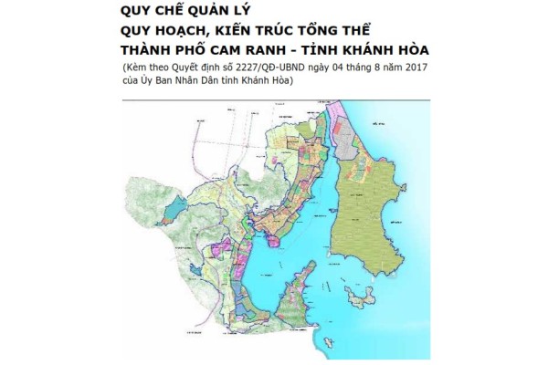 Quy chế quy hoạch, kiến trúc tổng thể thành phố Cam Ranh