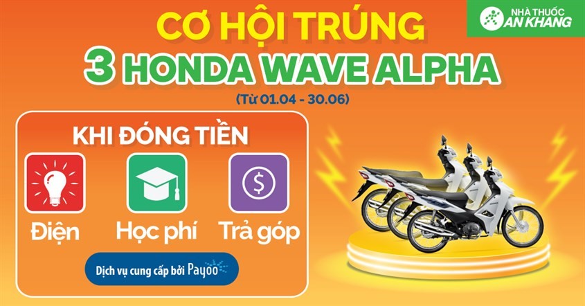 Khuyến mãi khi thanh toán hóa đơn tiền nước tại Chuỗi Nhà thuốc An Khang